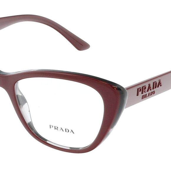 Store Return Excellent Condition Prada 0PR 04WV 07H1O1 Burgundy Butterfly  Full - Picture 1 of 6